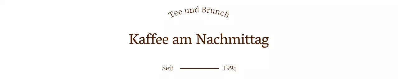 Ein Brunch-Café mit sentimentalem Flair
