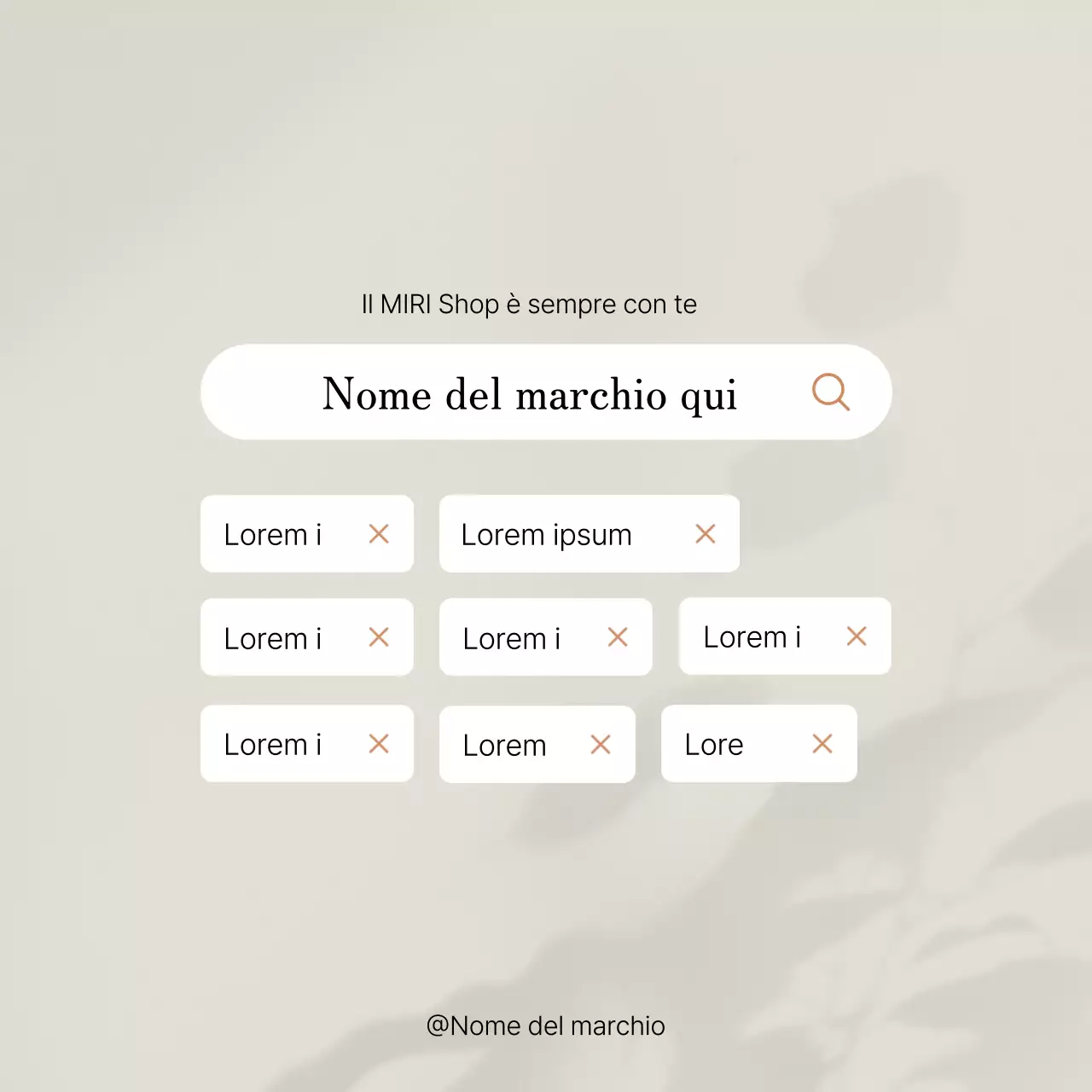 Promuovere un feed di social media marketing di tendenza in rosa e avorio
