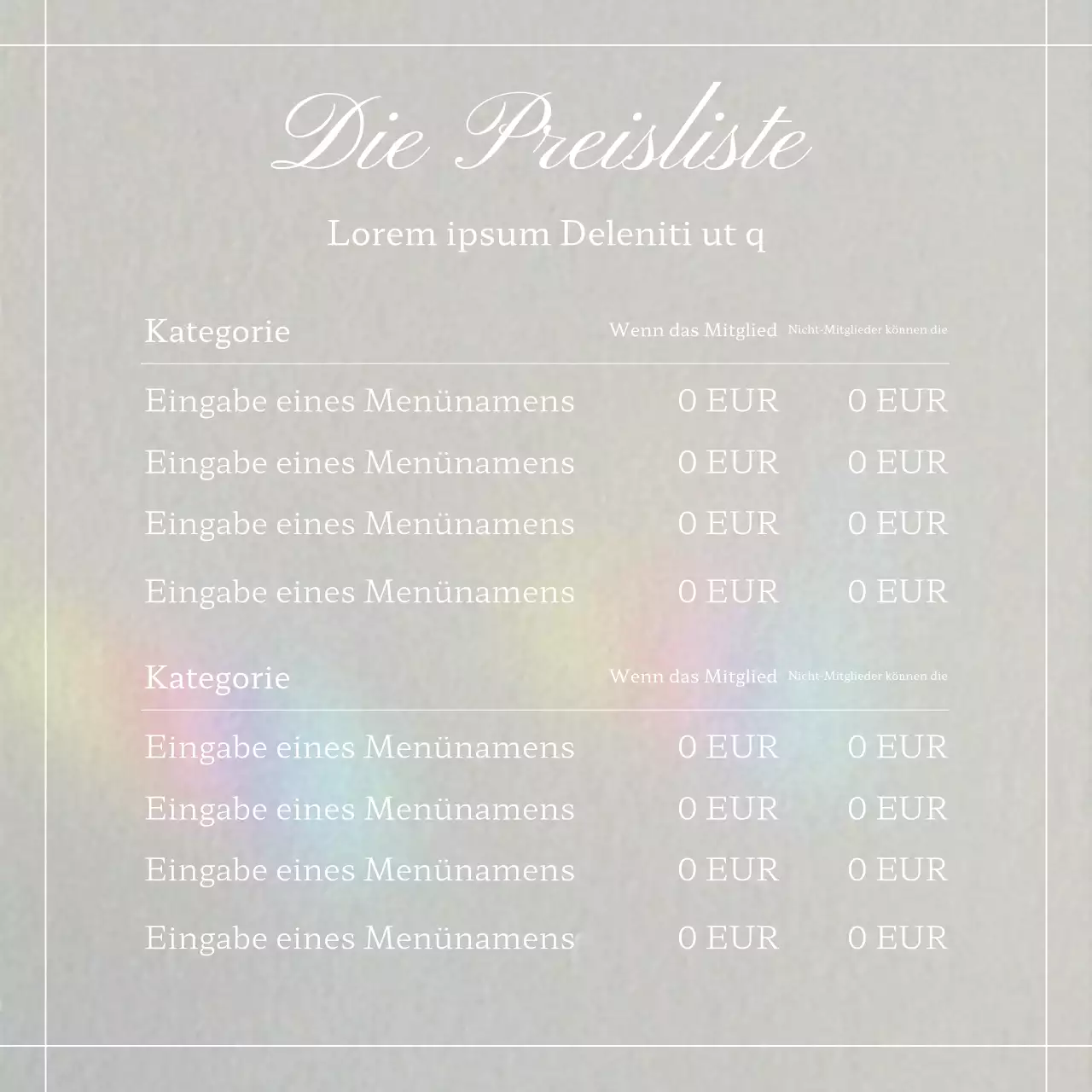 Fördern Sie einen trendigen Social-Media-Marketing-Feed in Beige und Grau