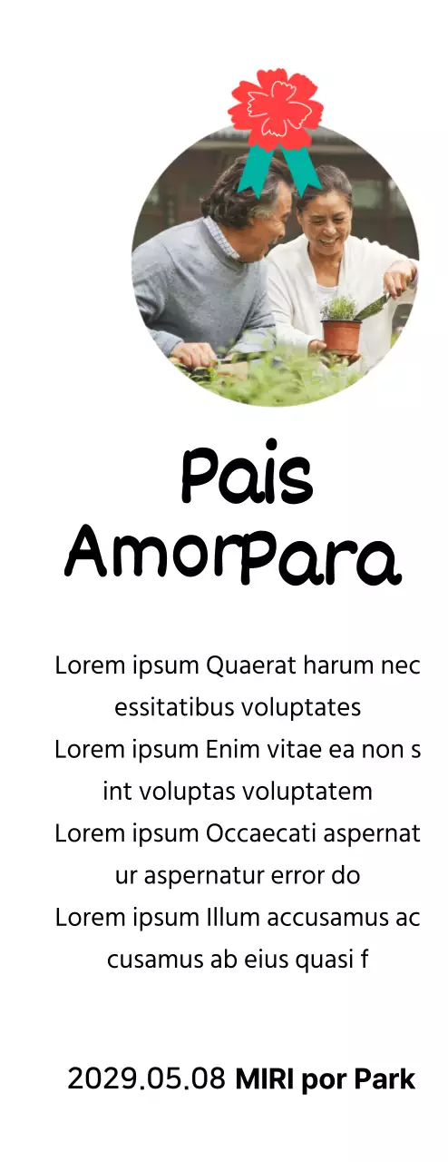 Uma bonita placa para o Dia da Mãe com ilustrações de cravos e caligrafia com a sua fotografia