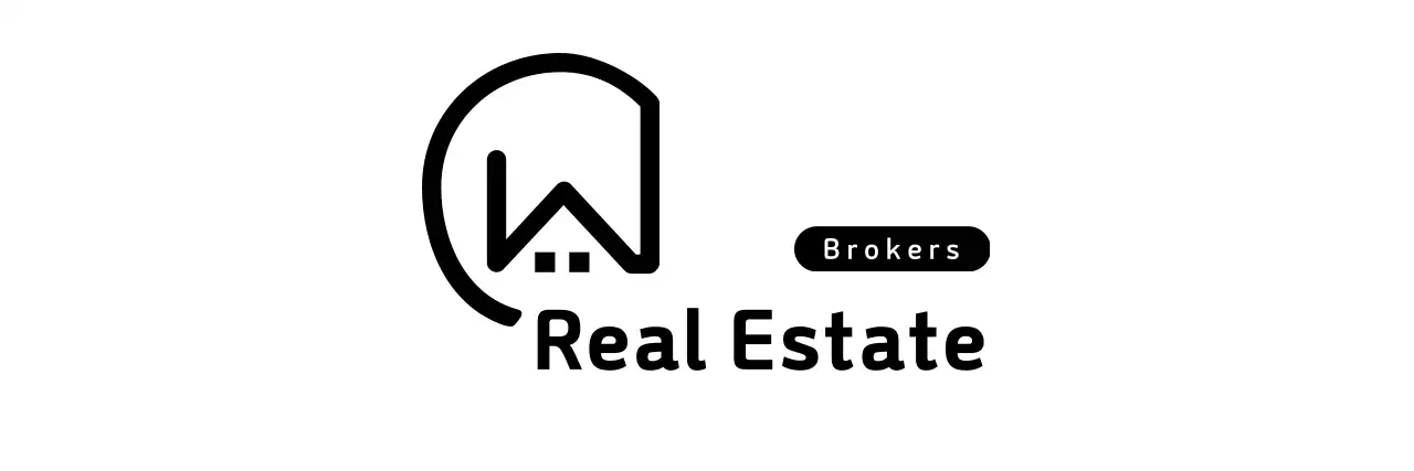 Green friendly brokerage real estate logo