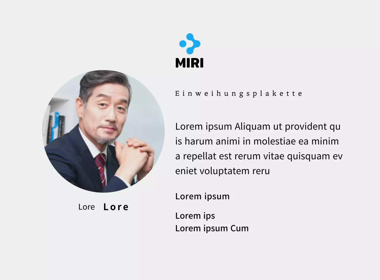 Eine sauber aussehende Einweihungsplakette mit Ihrem Firmenlogo