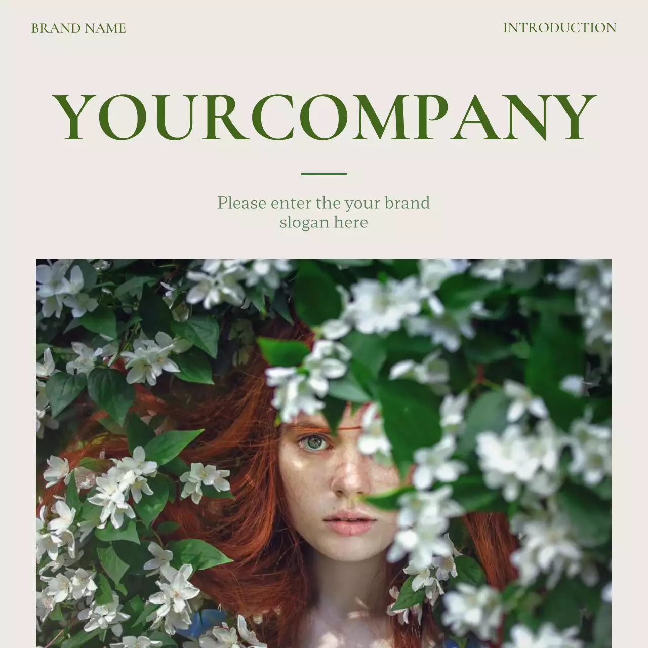 Promote green, modern social media branding