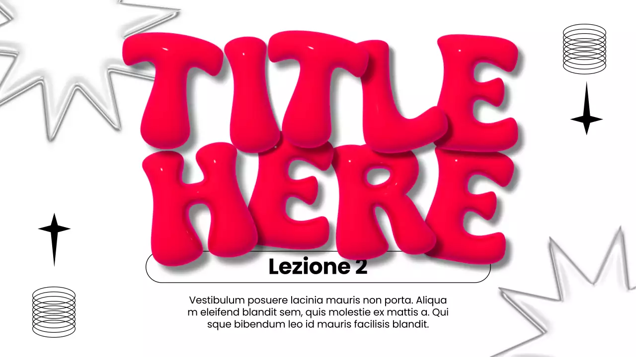 Rapporto di marketing 3D moderno bianco e rosso