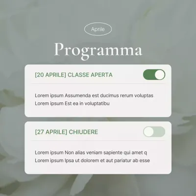 Annunci verdi e moderni di social media marketing