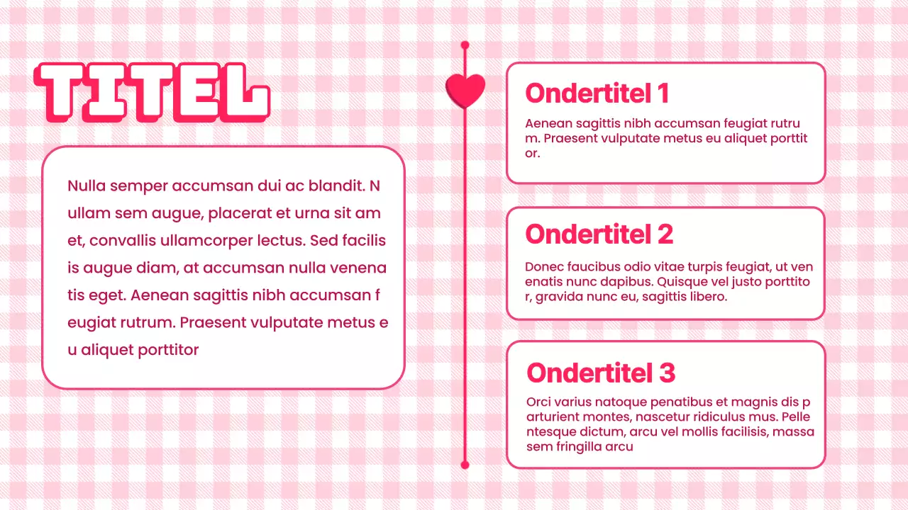 Roze Trendy Coquette Lesmateriaal