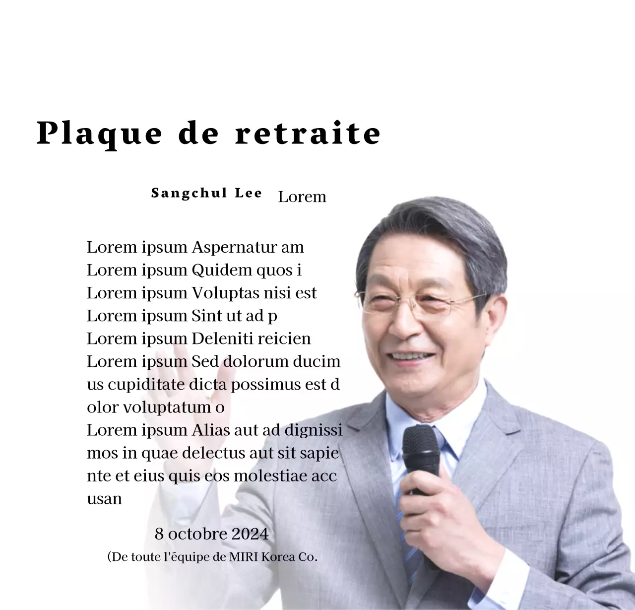 Concevoir une célébration de la retraite avec des photos organisées