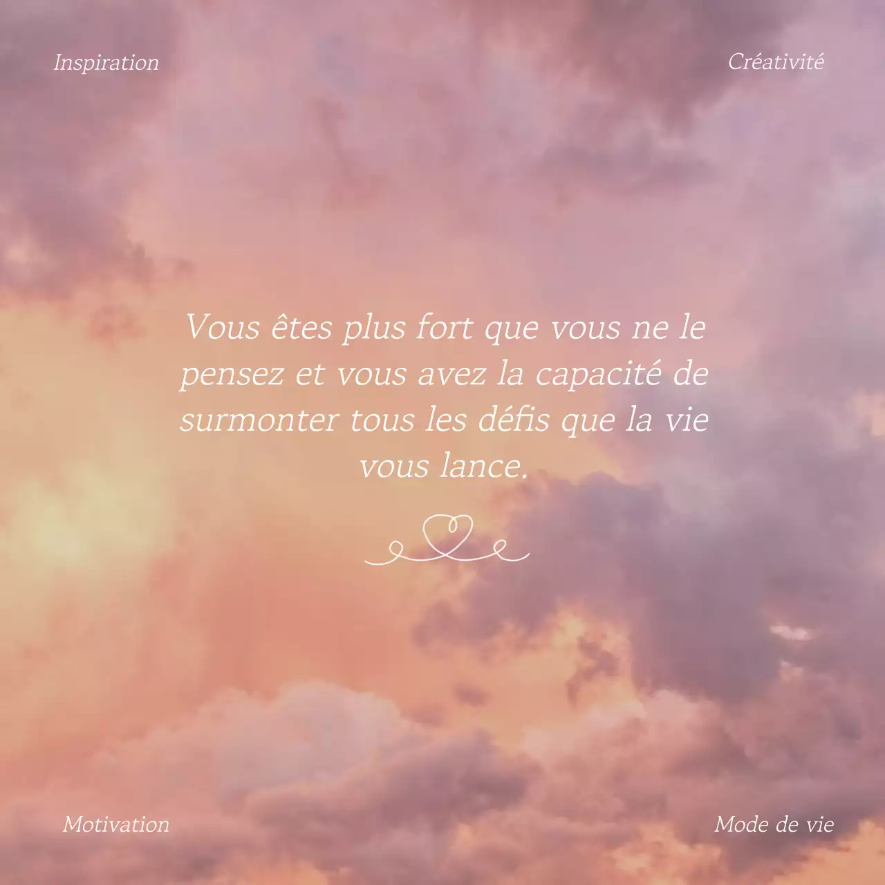 Lilas et blanc Inspiration naturelle Citation Santé mentale Blog Promotion