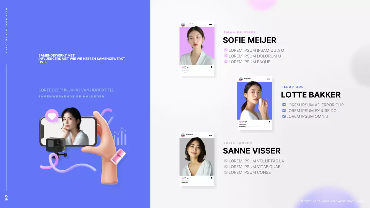 Een voorstel voor een trendy influencer samenwerking tussen Pink en Vora