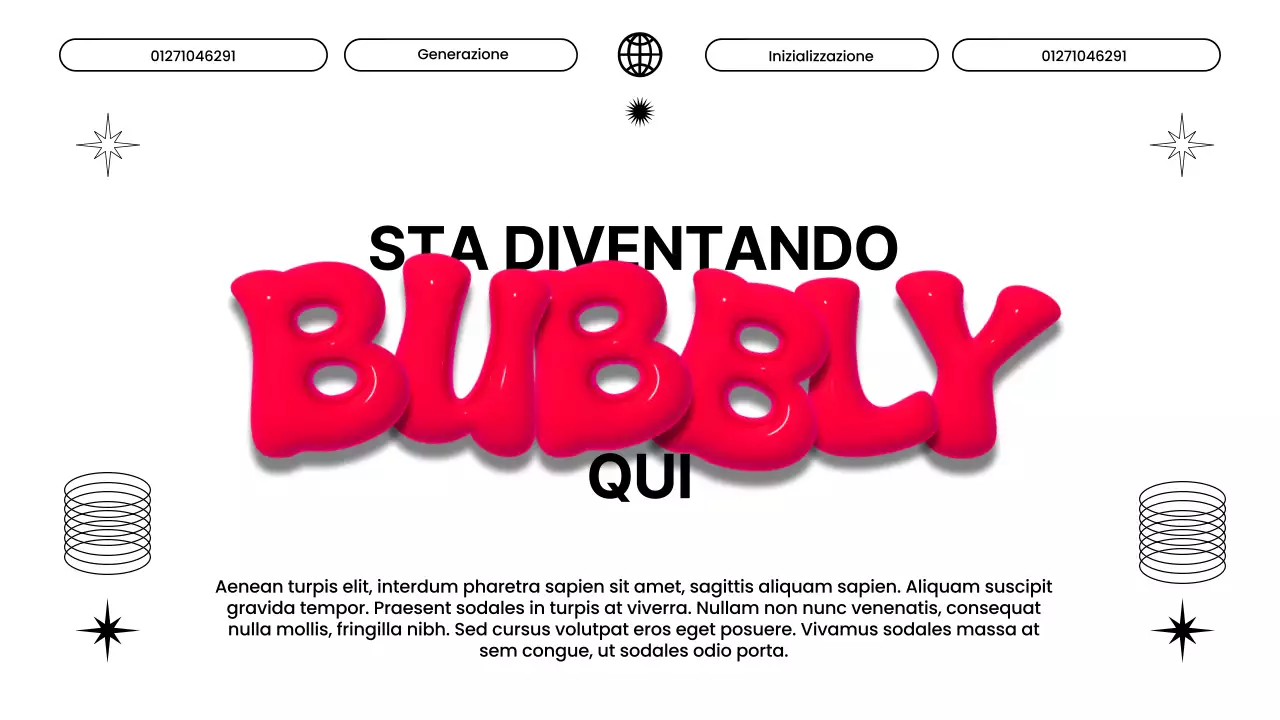 Rapporto di marketing 3D moderno bianco e rosso