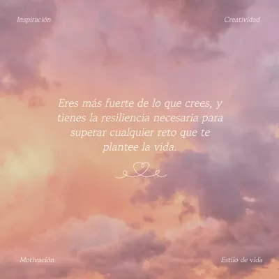 Lila y Blanco Inspiración Natural Cita Salud Mental Blog Promoción