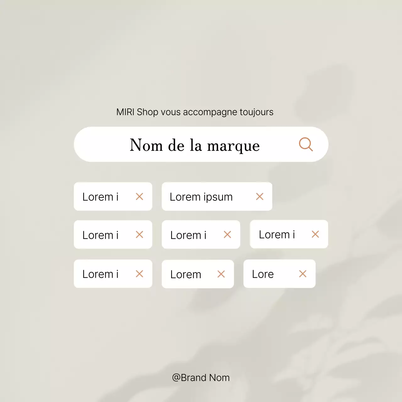 Promouvoir un flux de médias sociaux tendance en rose et ivoire