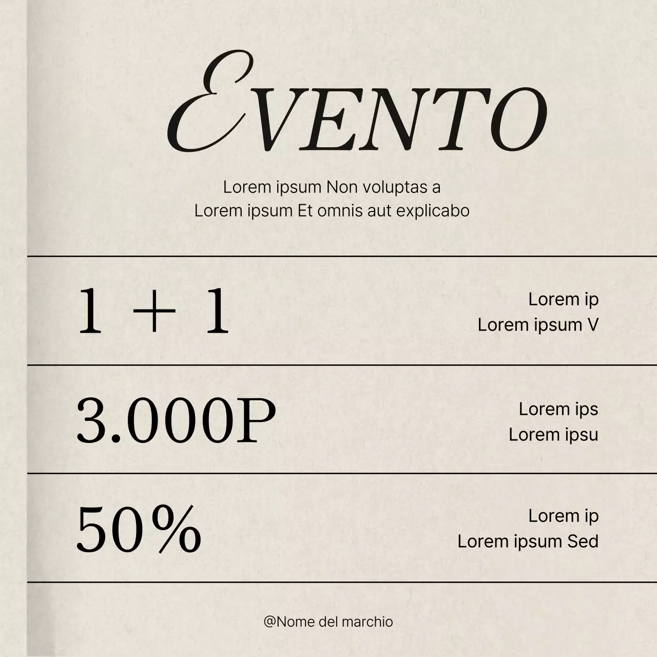 Annuncio di un evento di social media marketing di tendenza in rosa e avorio