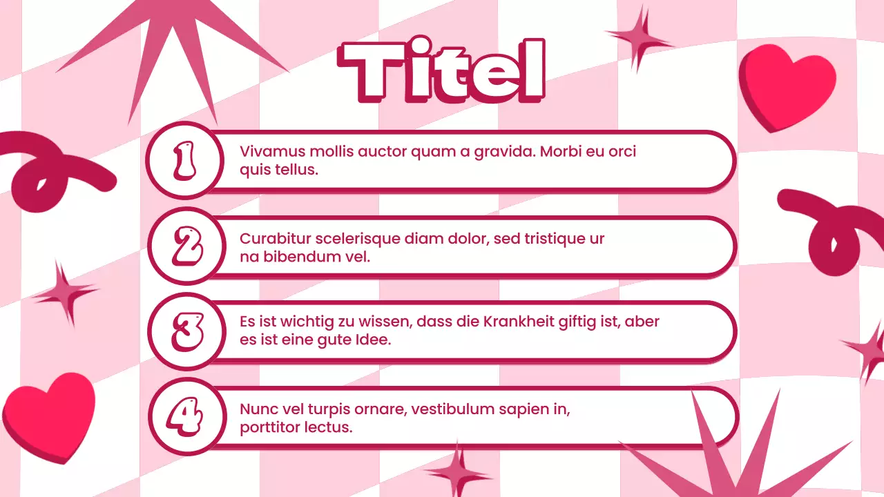 Pink Trendy Coquette Lecture Material