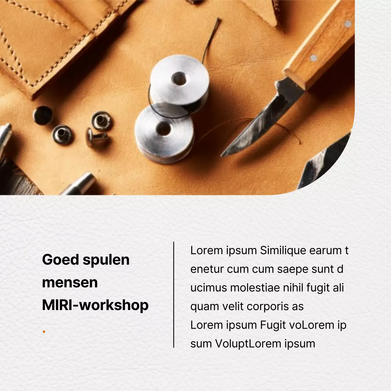 Promoot een moderne leerwerkplaats met oranje accenten