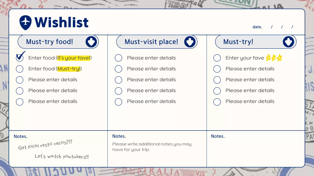 옐로우 모던 여행 일기 프레젠테이션