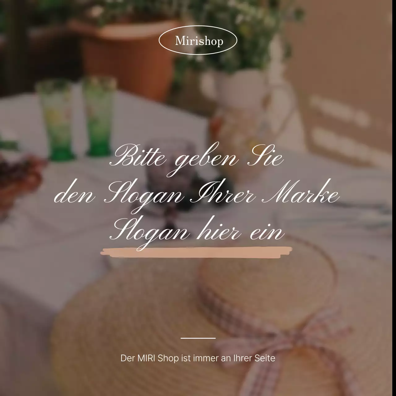 Förderung eines trendigen Social Media Marketing Feeds in Rosa und Elfenbein