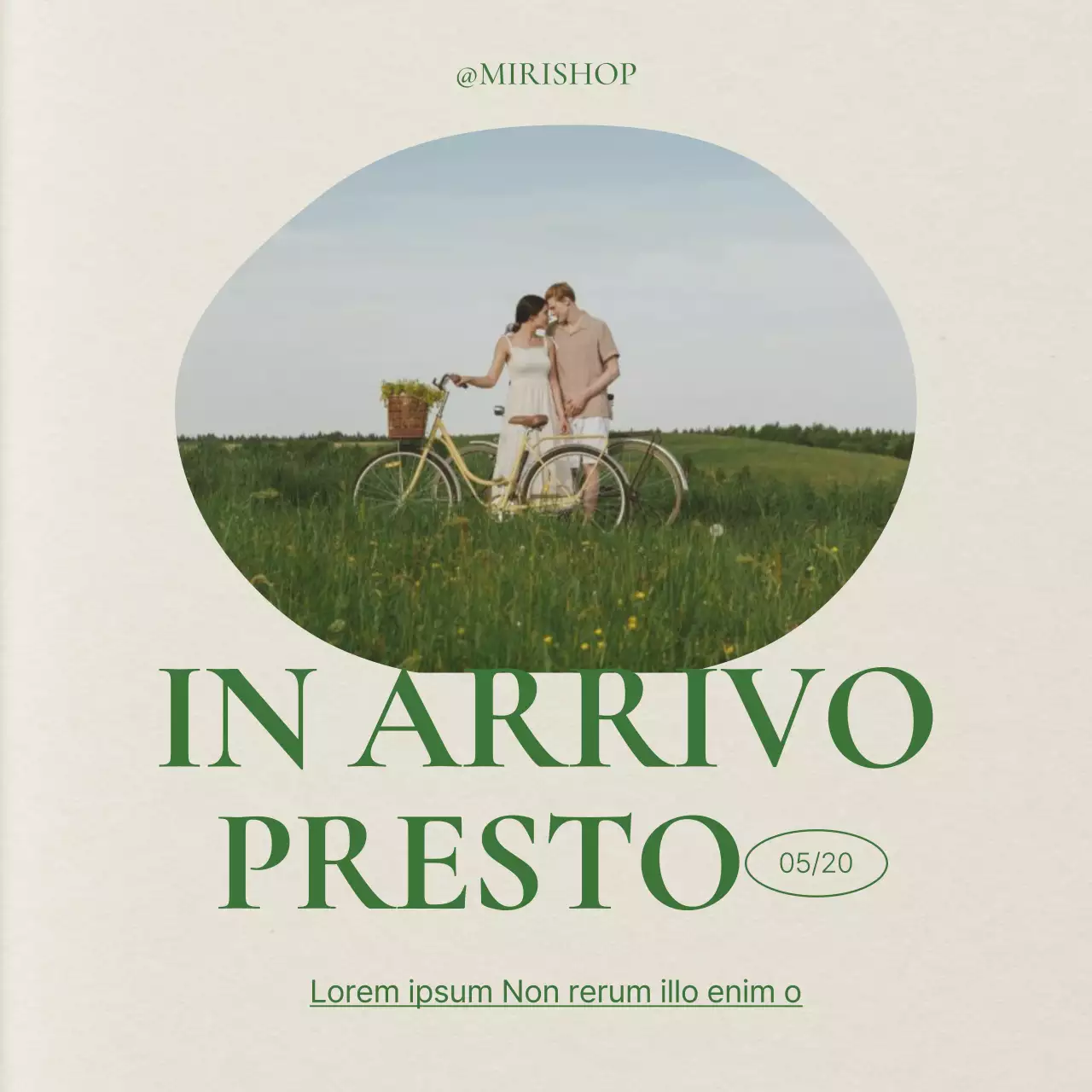 Promuovere un feed di social media marketing moderno e verde