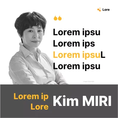 Annonce simple de vœux électoraux en jaune et gris