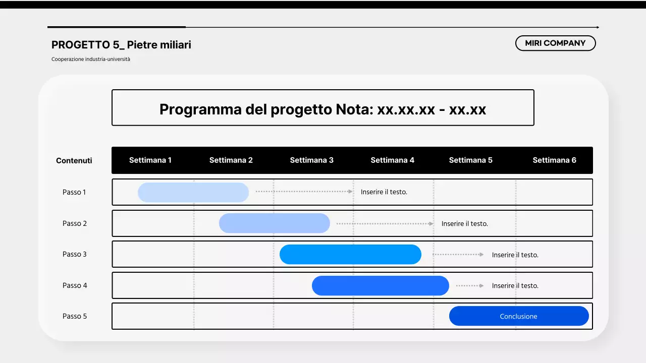 Una semplice proposta di collaborazione università-industria di colore blu e nero