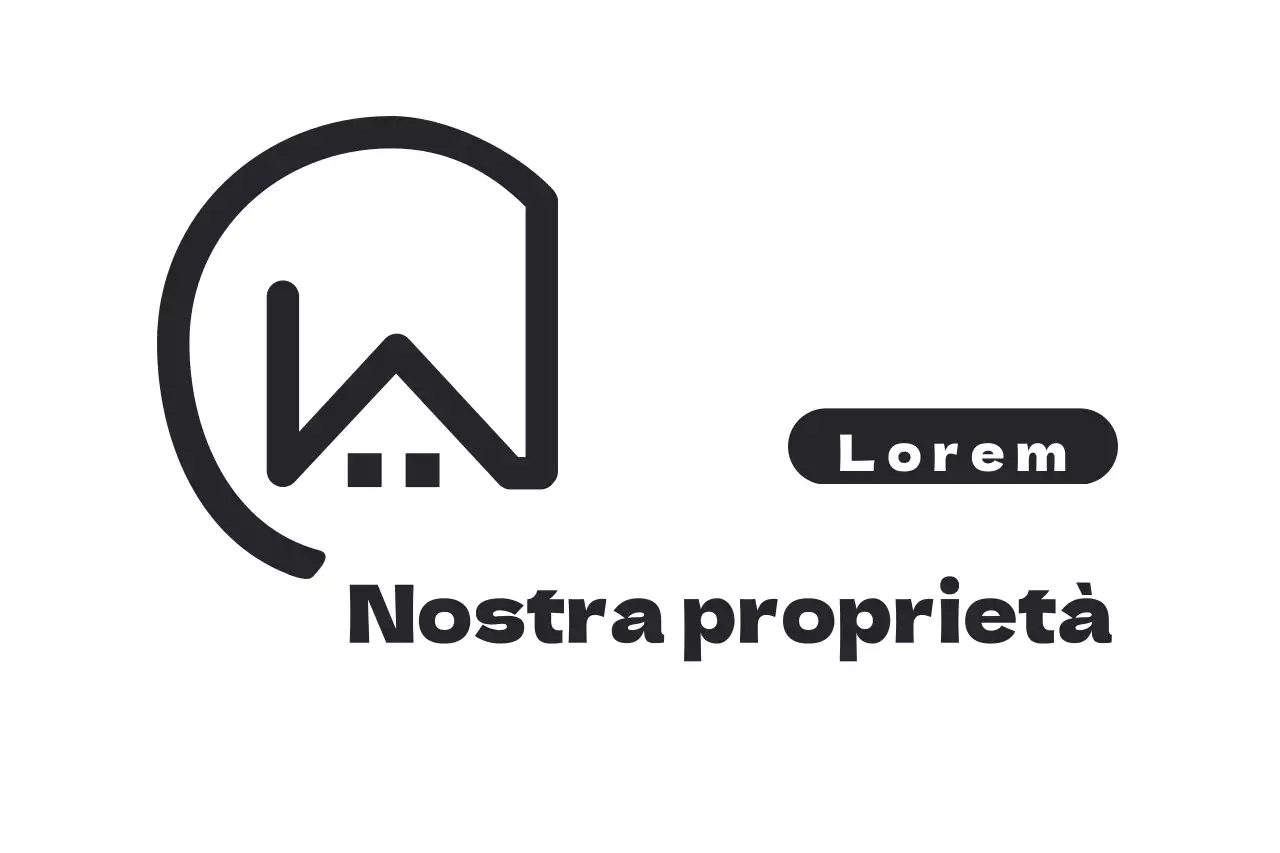 Logo immobiliare di agenzia verde e amichevole