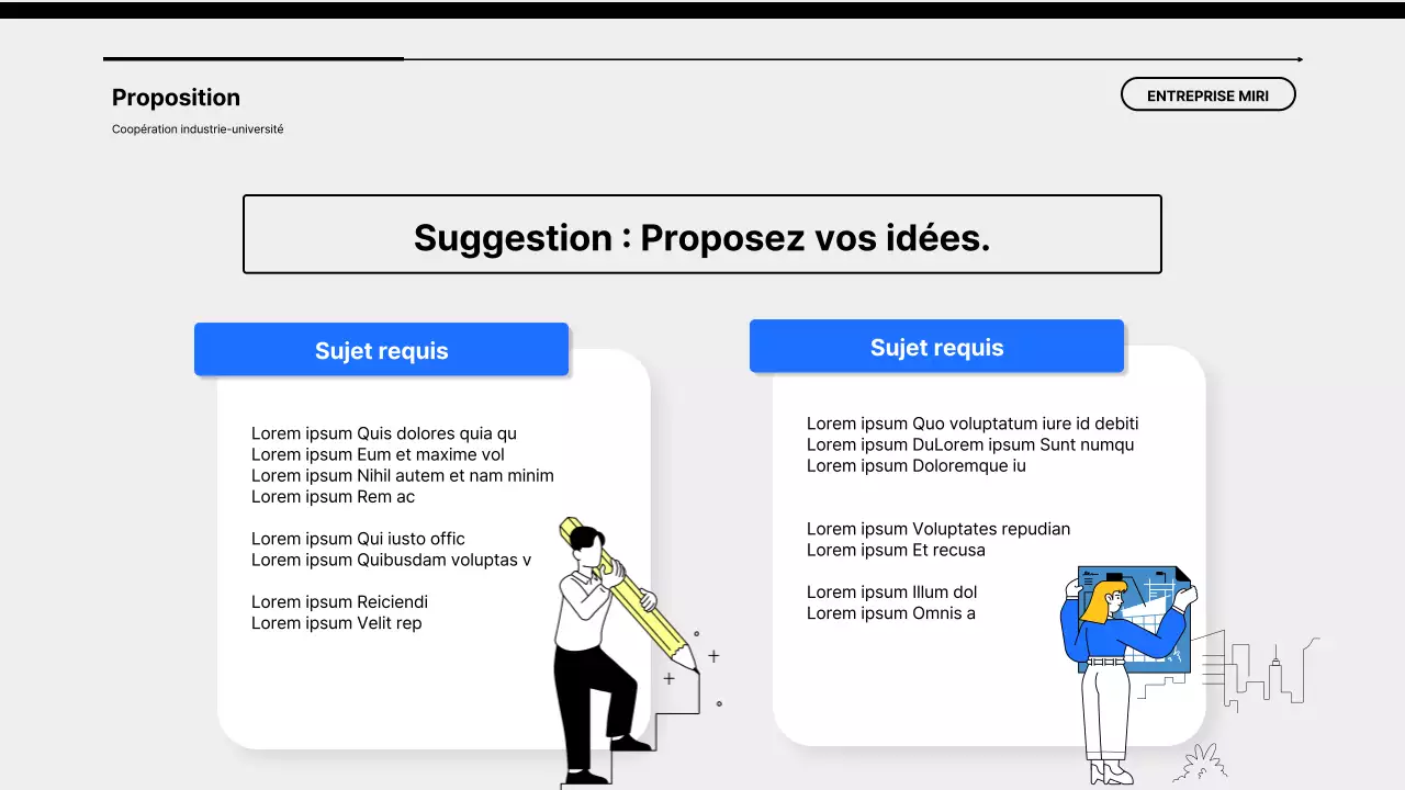 Une simple proposition de partenariat bleu-noir entre l'université et l'industrie