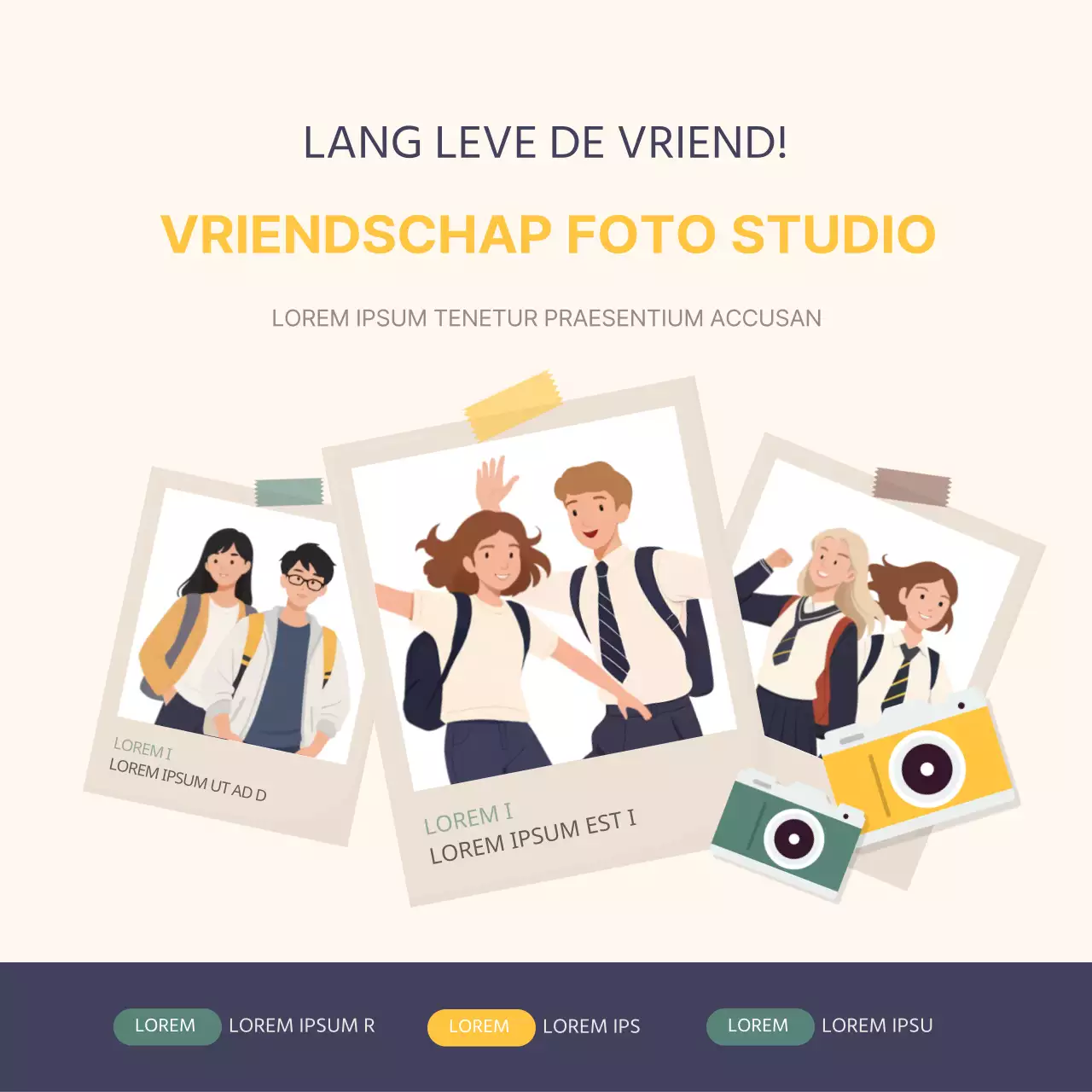 Promoot de gele en groene Love your friends-schrijfwedstrijd