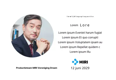 Een strak ogende inaugurele plaquette met uw bedrijfslogo