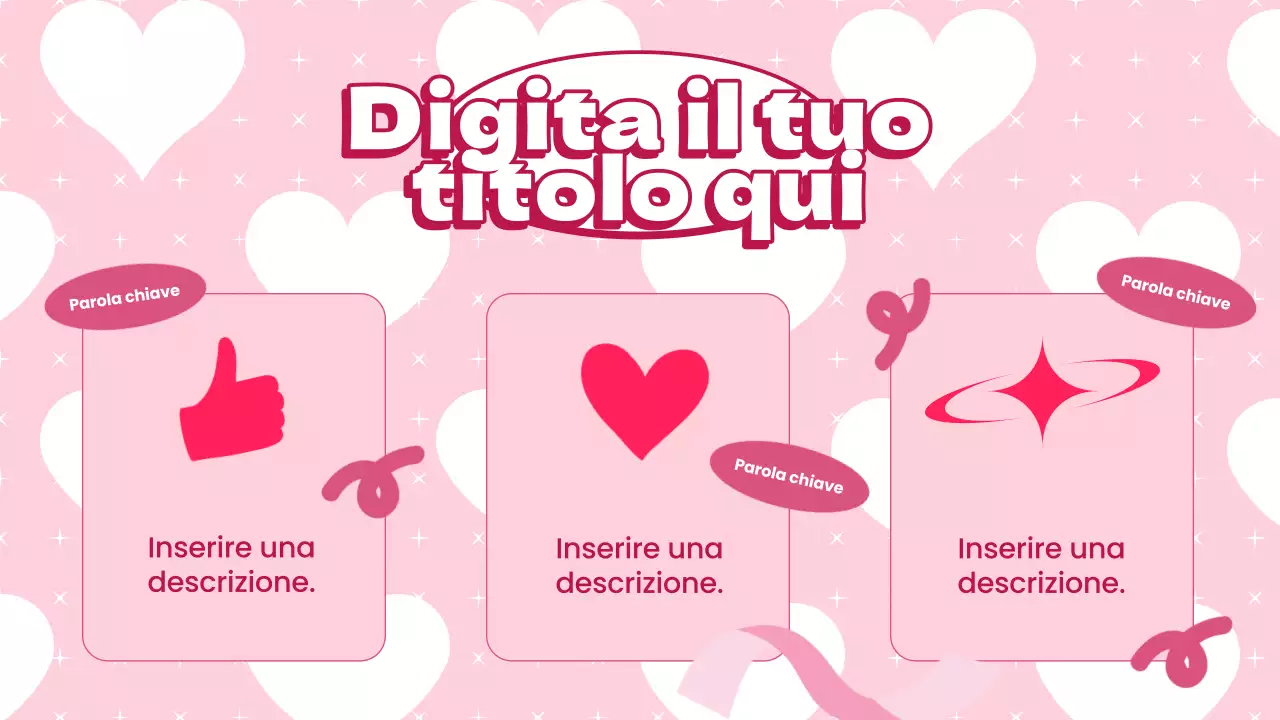 Materiale da conferenza Trendy Coquette rosa