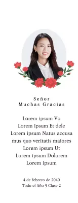 Una versión sentimental del Día del Maestro con papel manuscrito y claveles