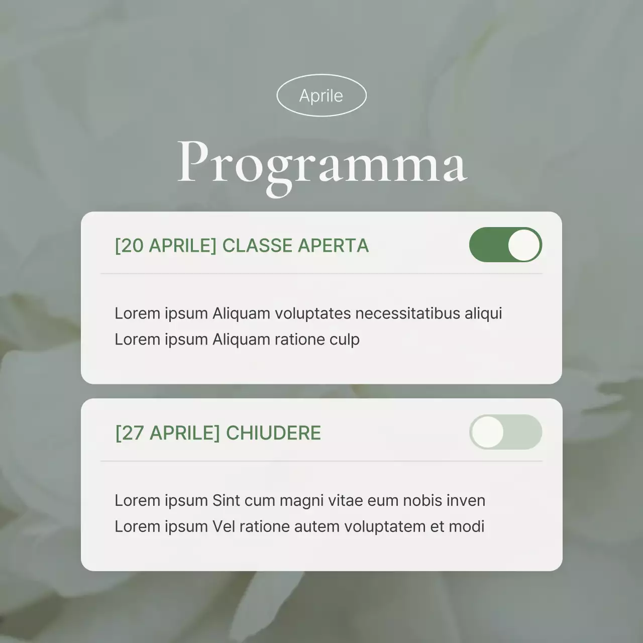 Promuovere un feed di social media marketing moderno e verde