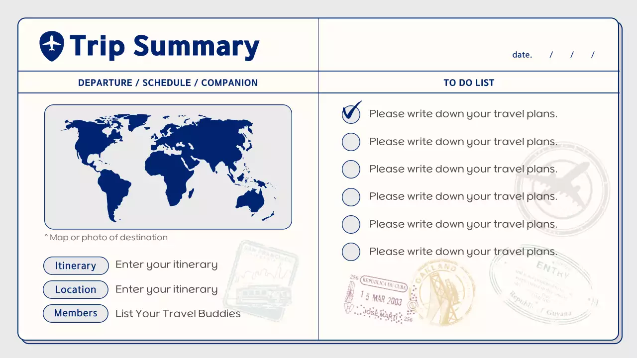 옐로우 모던 여행 일기 프레젠테이션