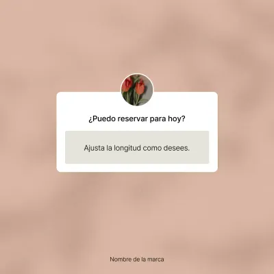 Promocione sus preguntas y respuestas de marketing en redes sociales en rosa y marfil