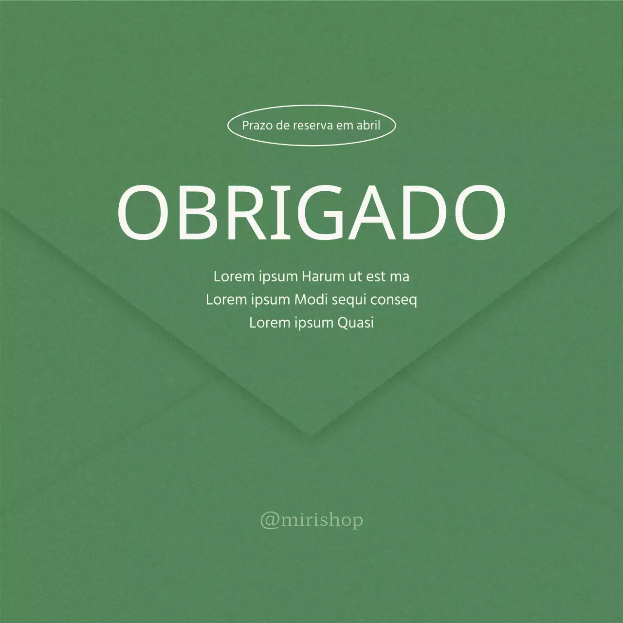 Marketing moderno nas redes sociais em verde para promover o encerramento de reservas