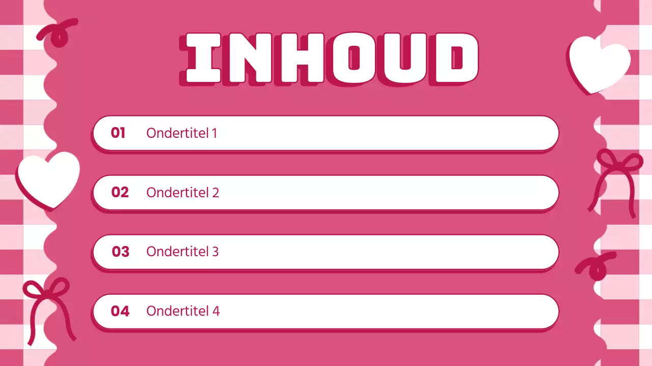 Roze Trendy Coquette Lesmateriaal