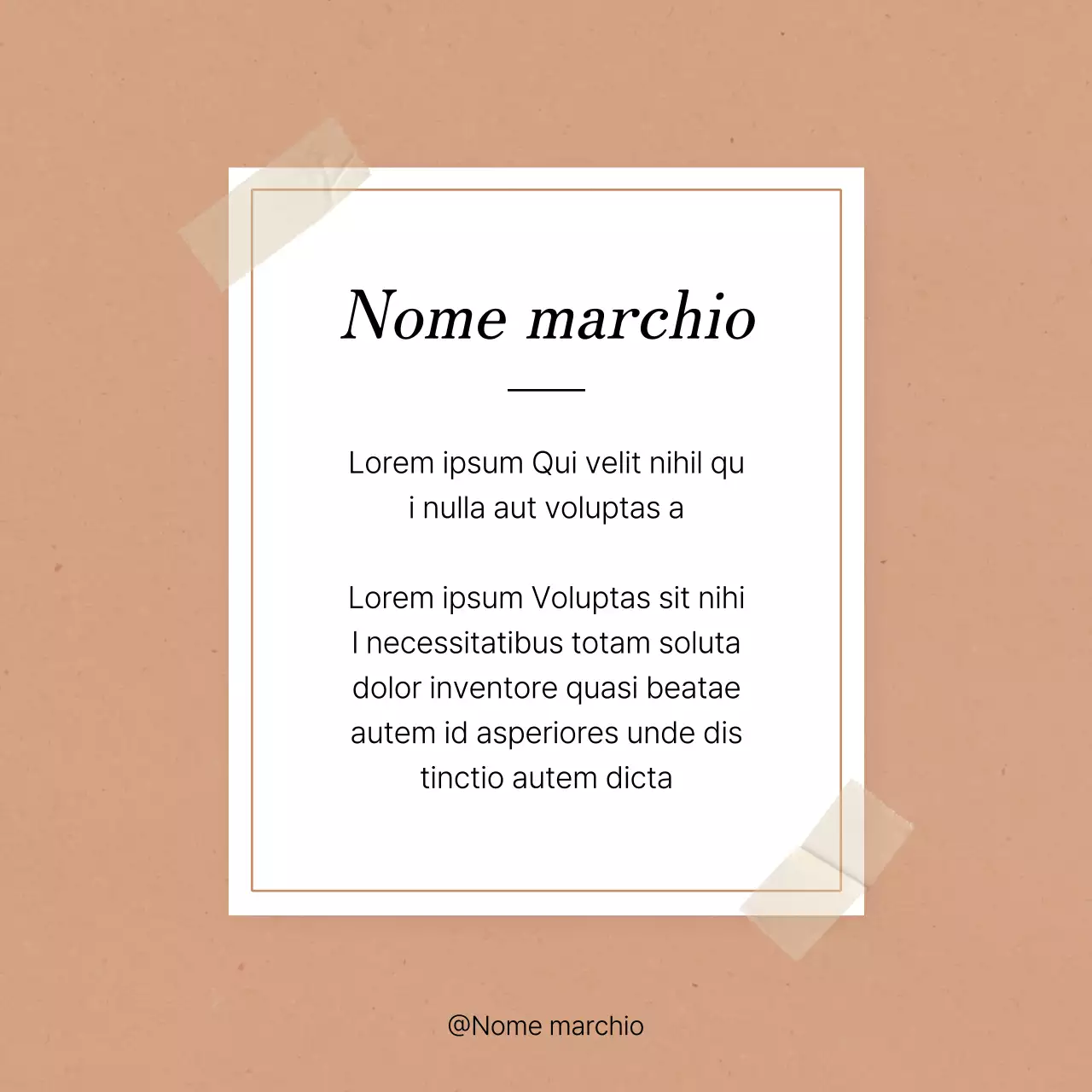 Promuovere un feed di social media marketing di tendenza in rosa e avorio