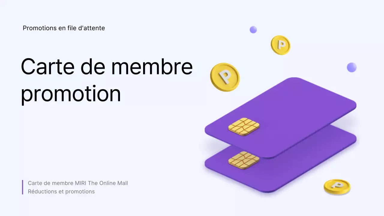 Une carte de fidélité simple et violette