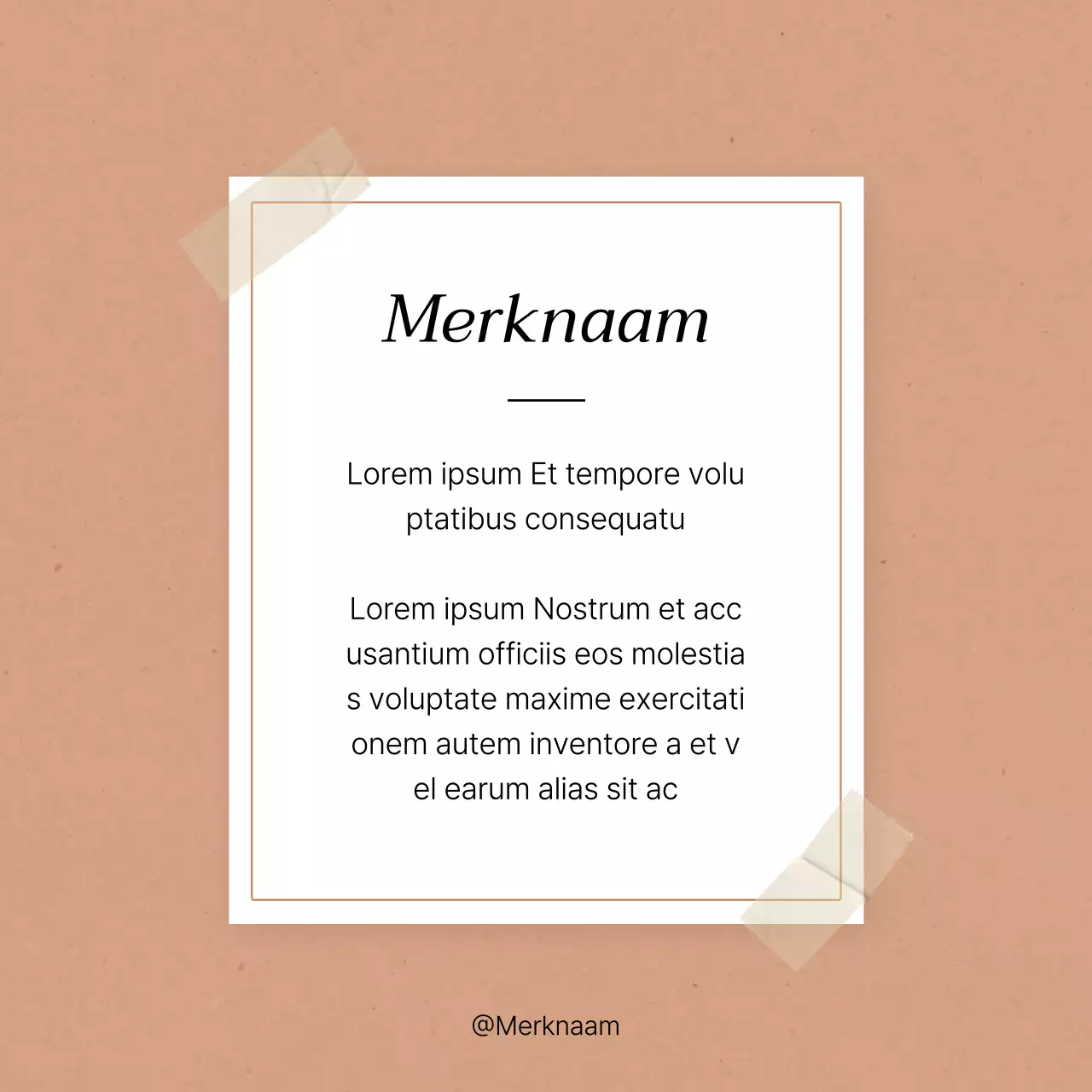 Promoot trendy brandingfeeds voor sociale-mediamarketing in roze en ivoorkleurig