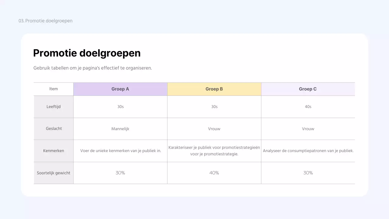 Een eenvoudige, paarse klantenkaart promo
