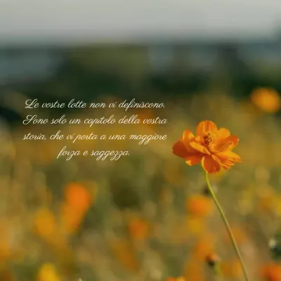 Arancione e beige Ispirazione naturale Citazione Promozione blog Salute mentale