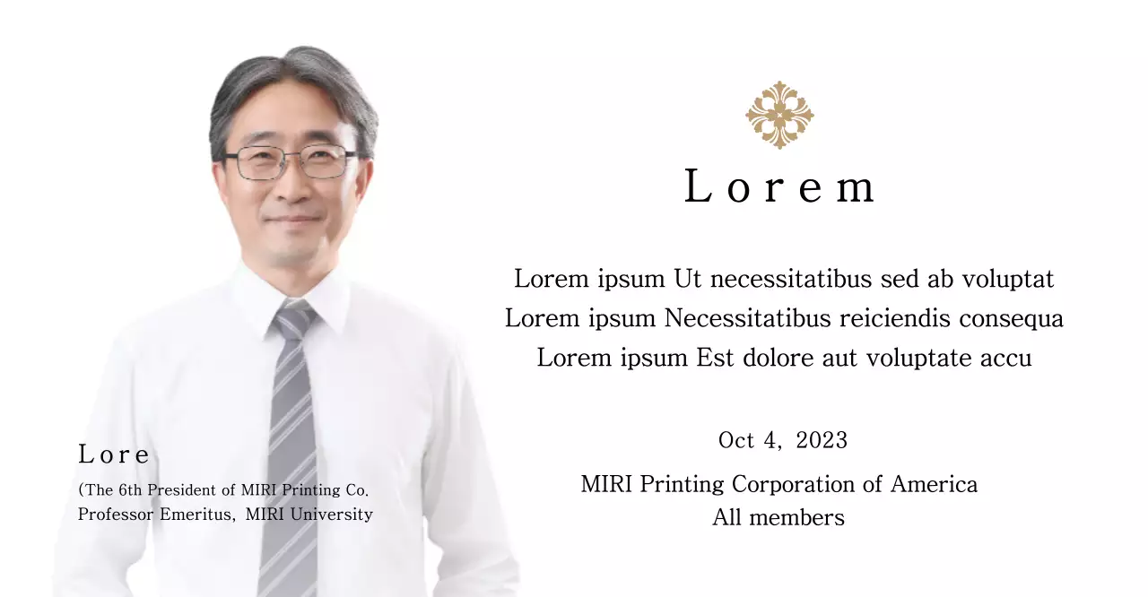 Commemorative plaque with elegant illustrations and photos