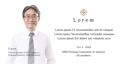 Commemorative plaque with elegant illustrations and photos