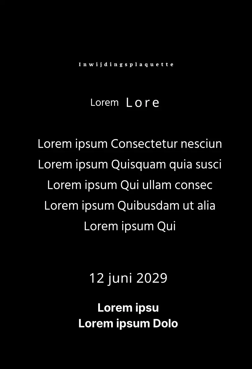 Een strak ogende inaugurele plaquette met uw bedrijfslogo