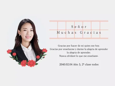 Una versión sentimental del Día del Maestro con papel manuscrito y claveles