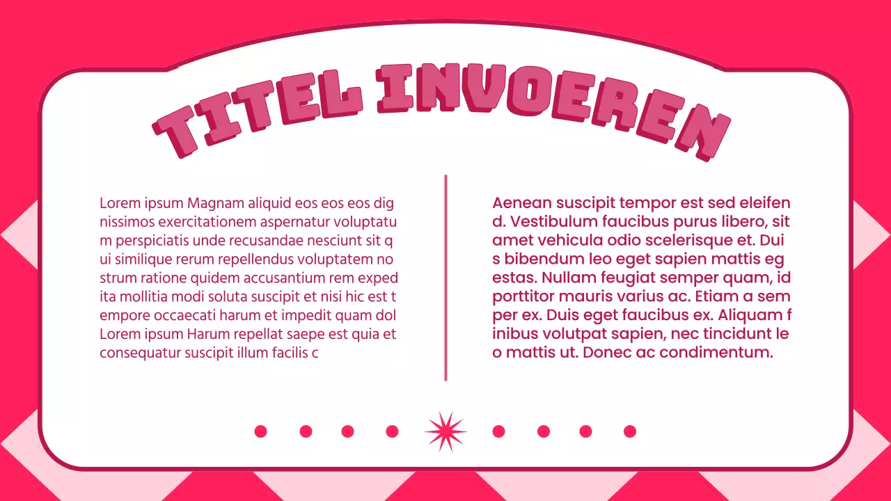 Roze Trendy Coquette Lesmateriaal