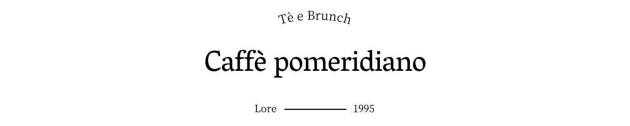Una caffetteria per il brunch dal sapore sentimentale