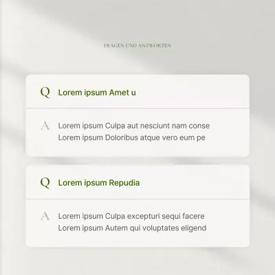 Grünes und modernes Social Media Marketing Q&A-Ankündigung