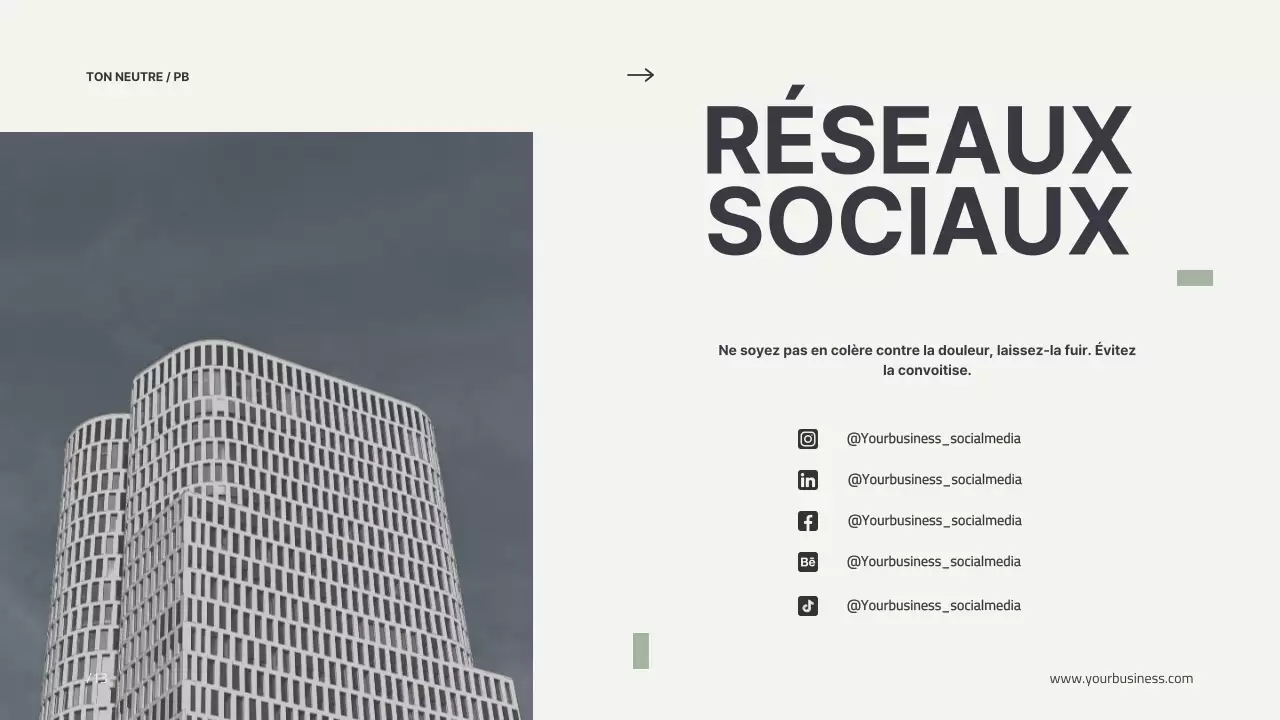 Beige Minimal Modern Profile Business Introduction de l'entreprise