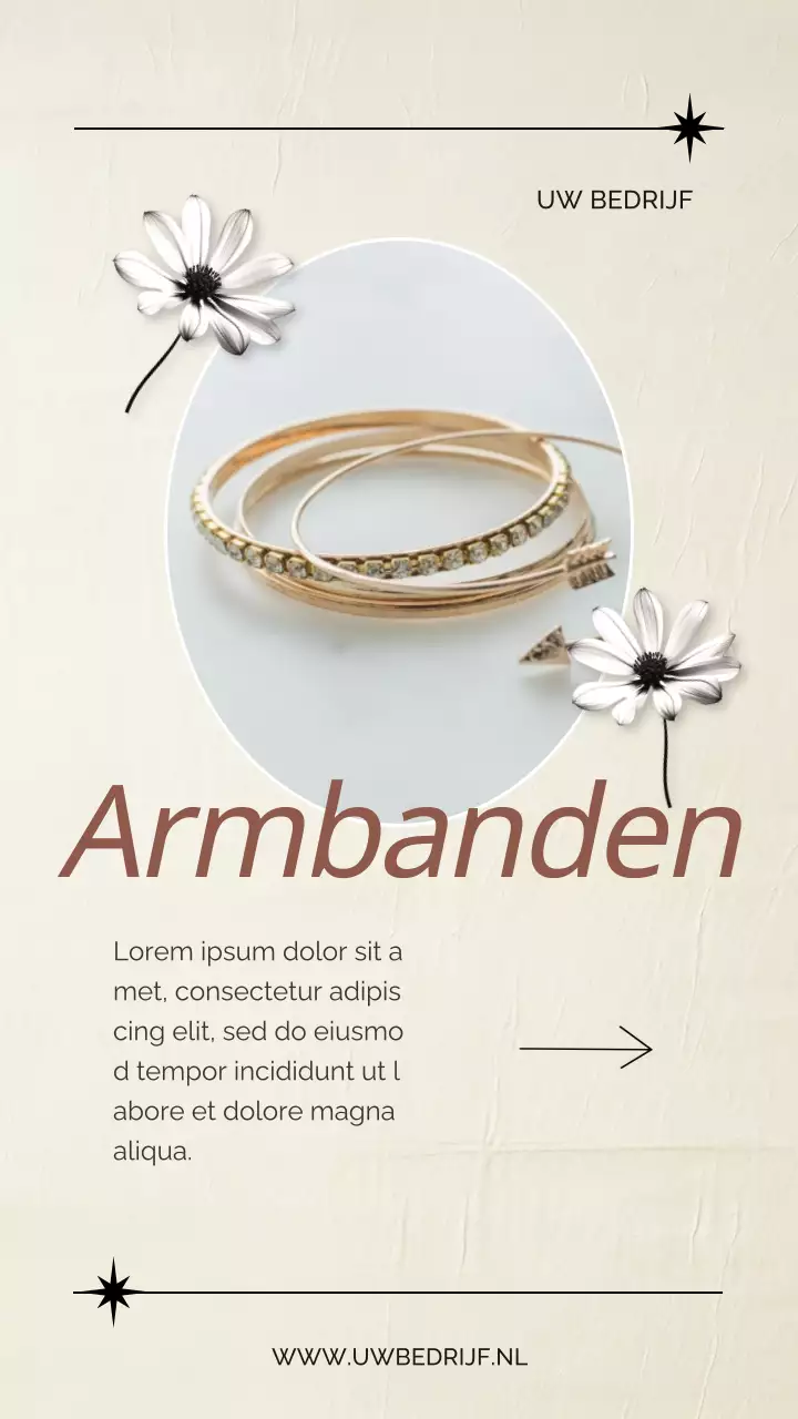 Beige en Bruin elegante Exclusieve Sieraden Cadeaus voor Mama promotie