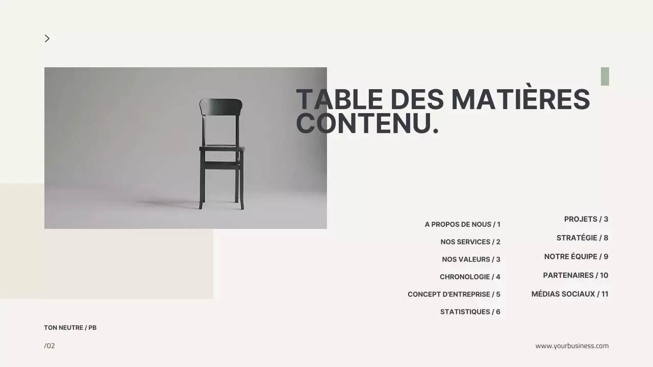 Beige Minimal Modern Profile Business Introduction de l'entreprise